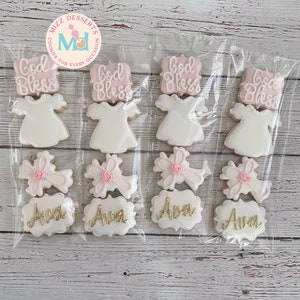 Mini Communion Baptism Christening Dedication Cookie Favor Packs