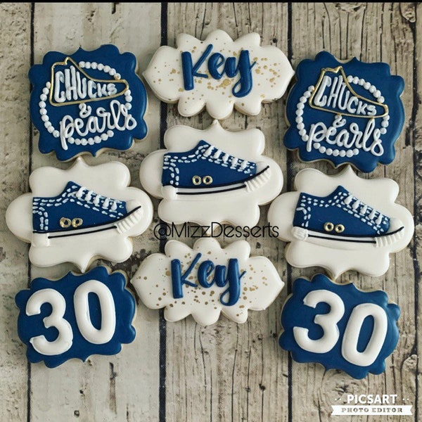 Chucks and Pearl Party Decorations Etsy