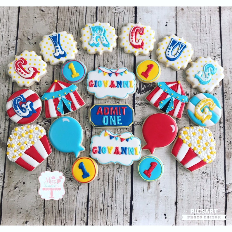 Circus/Carnival Sugar Cookies image 0