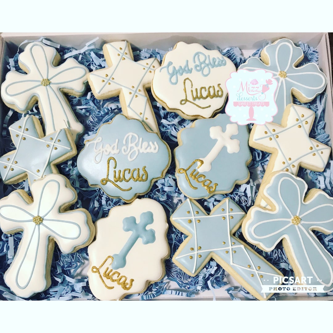 Baptism, Christening, Communion, Dedication Sugar Cookies Etsy
