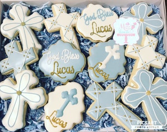 Baptism, Christening, Communion, Dedication Sugar Cookies