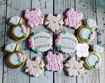 Miss to Mrs Bride to Be Bridal Shower Cookies