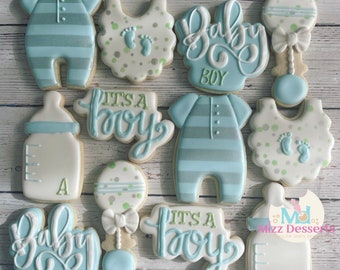 Biscuits pour baby shower C'est un garçon/une fille