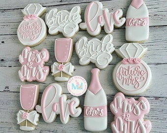Miss to Mrs Bride to Be Future Misses Bridal Shower Cookies