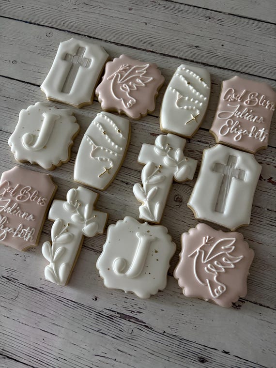 Baptism, Christening, Communion, Dedication Sugar Cookies - Etsy