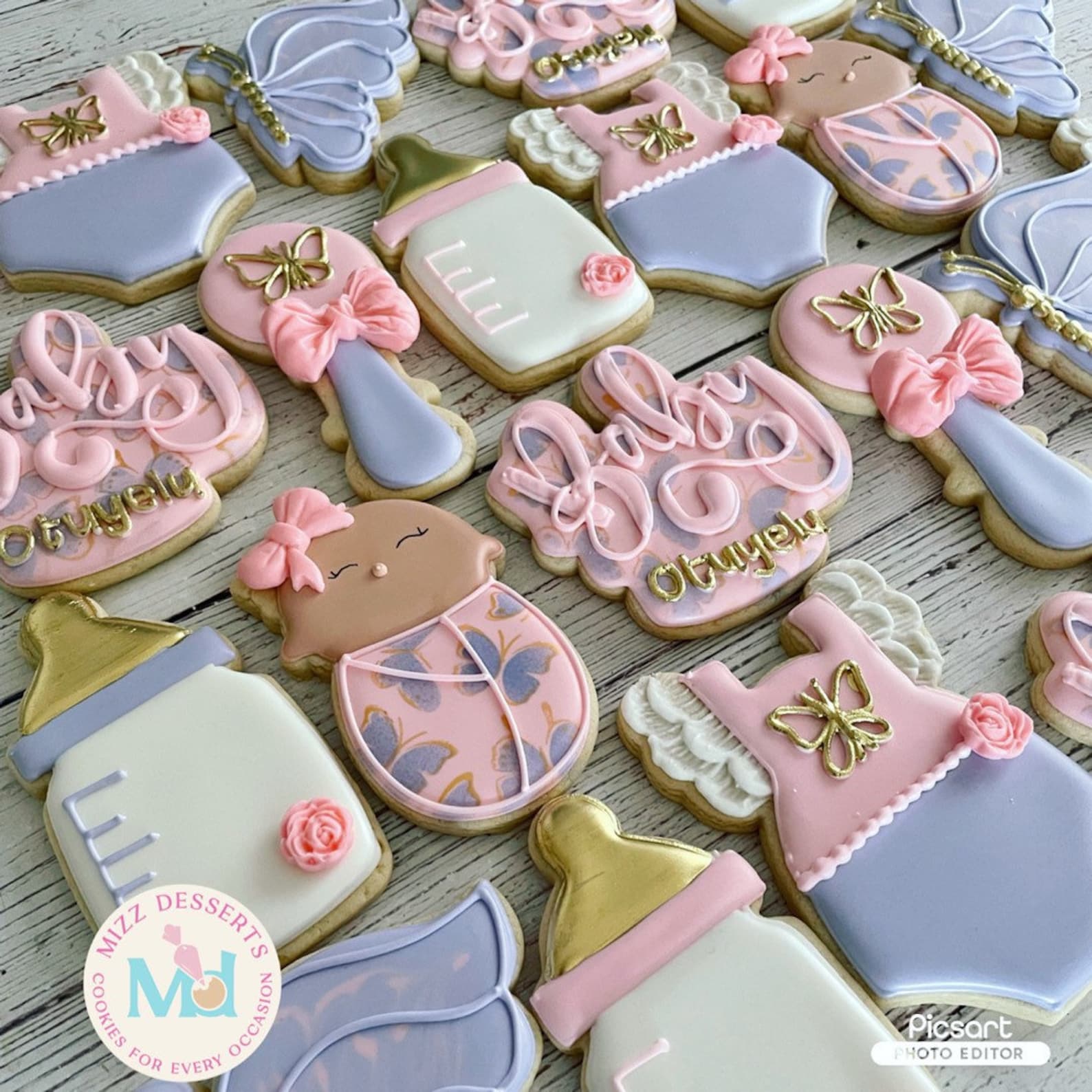Butterfly Baby Shower Cookies Etsy
