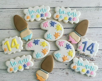 Paint Party Cookies