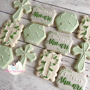 Baptism, Christening, Communion, Dedication Sugar Cookies image 1