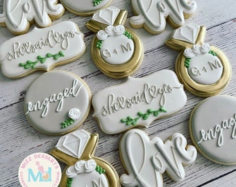 She said yes Engagement Cookies