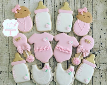 Sweet Rose Shower Cookies