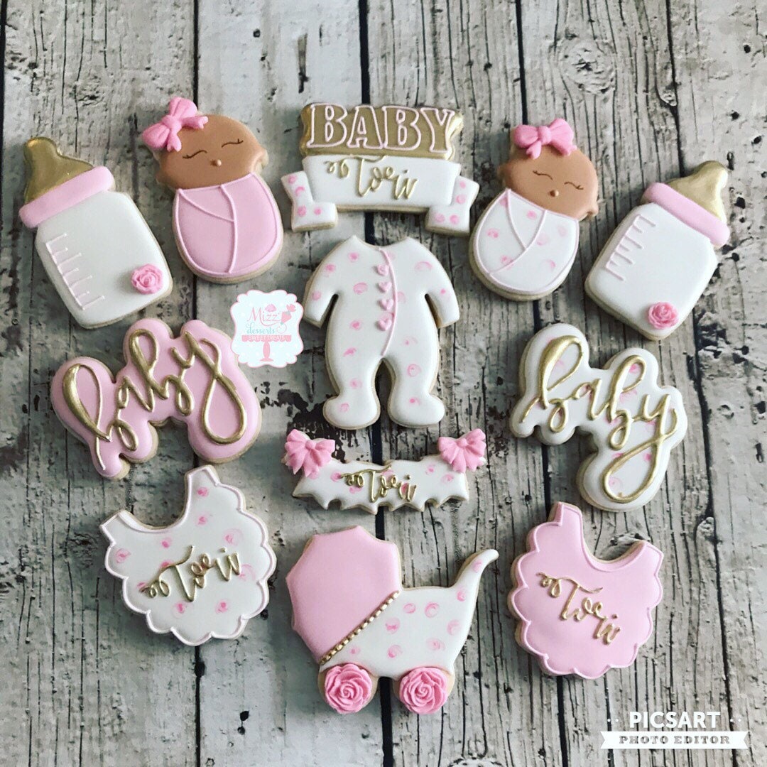 Floral Baby Shower Cookies Etsy