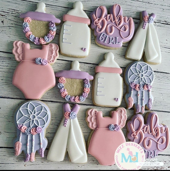 Bohemian Dream Catcher Baby Shower Cookies