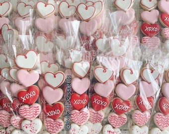 Valentines Day Mini Heart Cookie Packs
