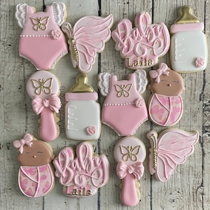 Butterfly Baby Shower Cookies