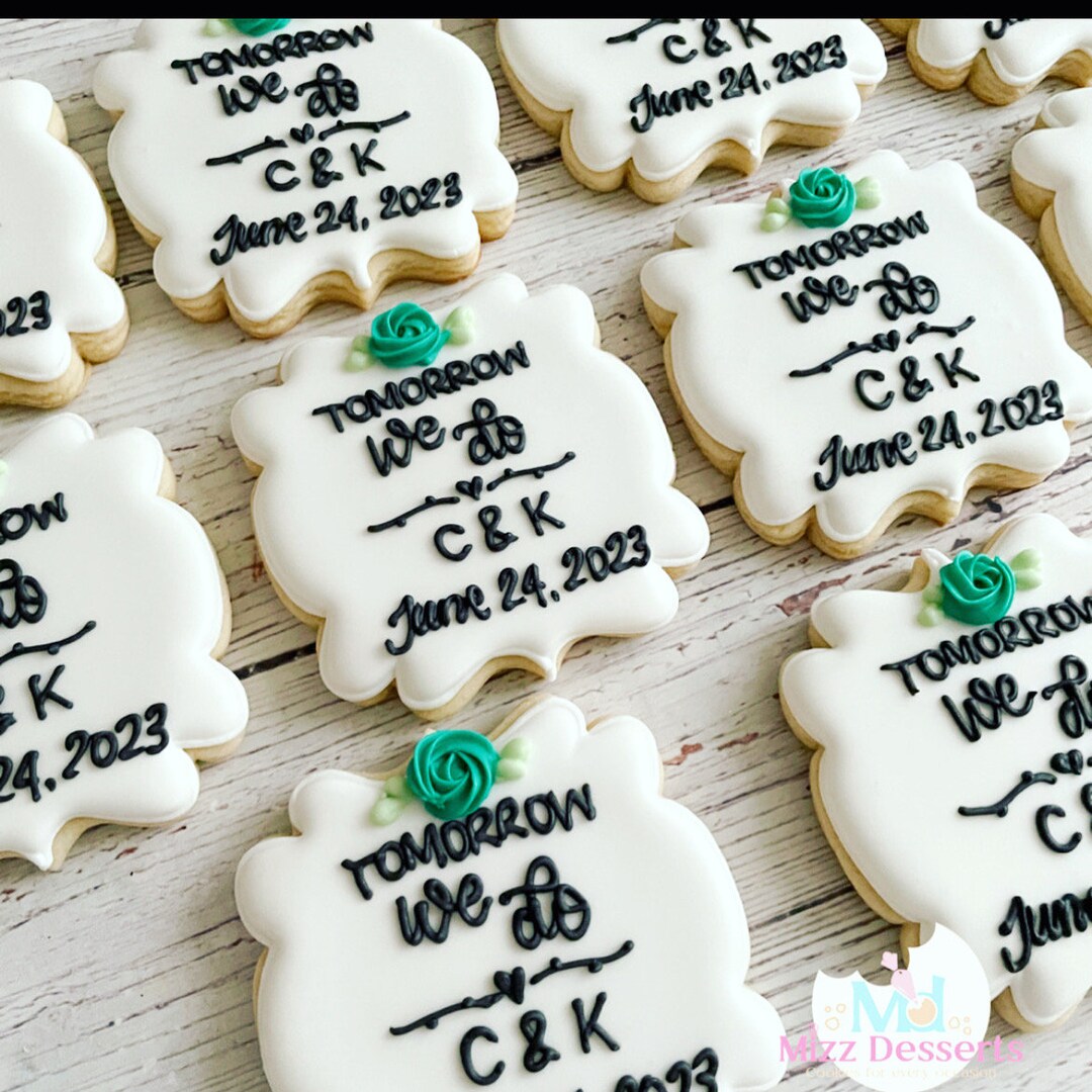 Wedding Rehearsal Dinner Cookies Etsy