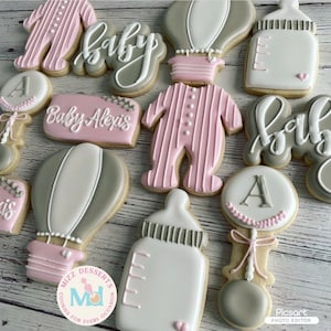 Hot Air Balloon Baby Shower Cookies