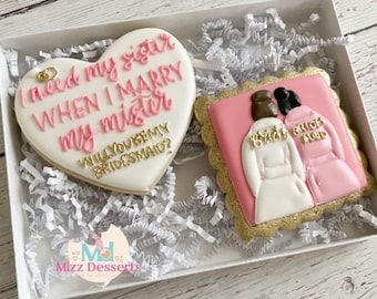 Will You Be My Bridesmaid Proposal Cookies