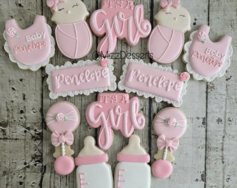 It’s a Girl Baby Shower Cookies