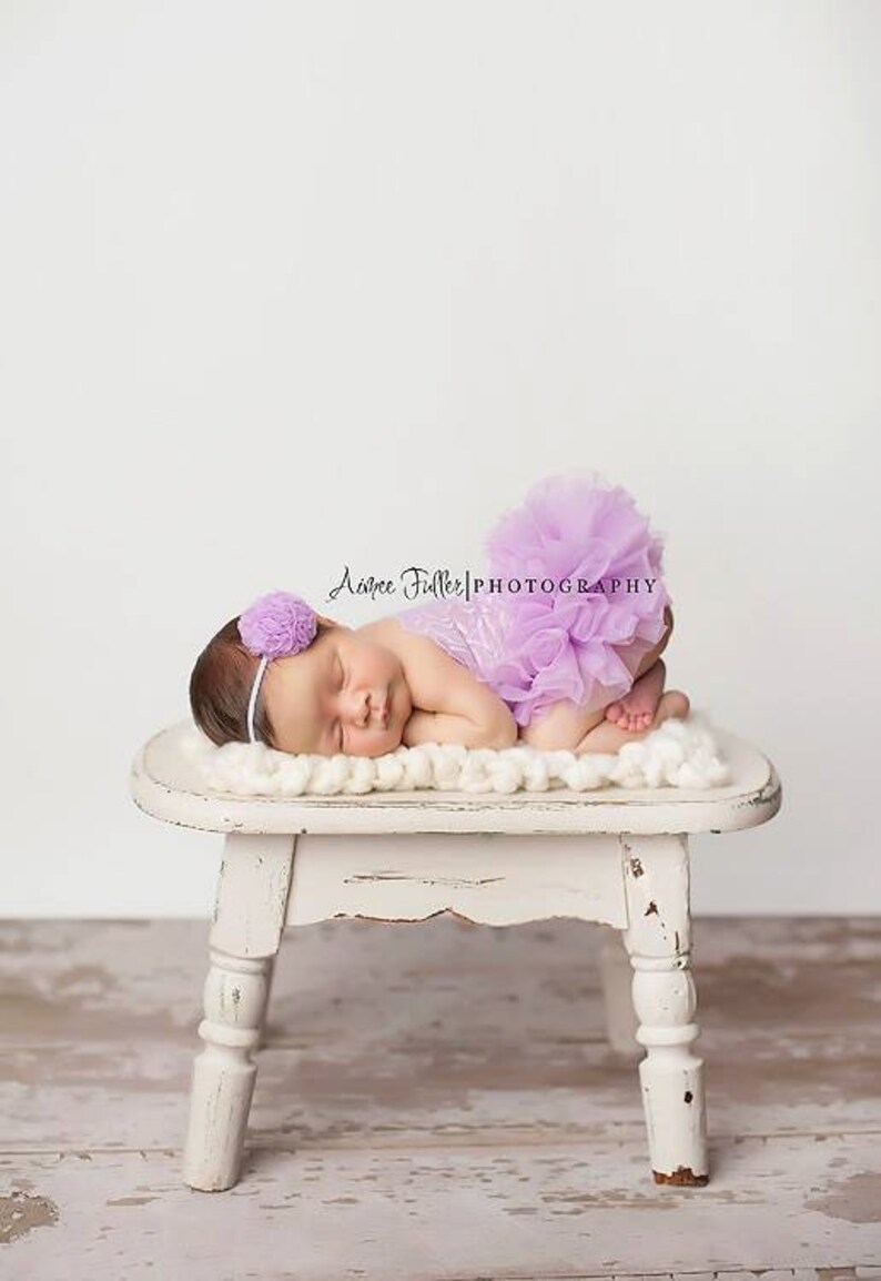 purple newborn dress