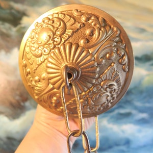 LG cast Brass Bronze canopy ceiling cap lamp chandelier part 5.5&quot; Baroque Era Inspired