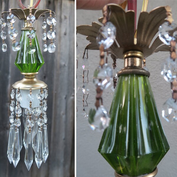 Green Swag Lamp Etsy