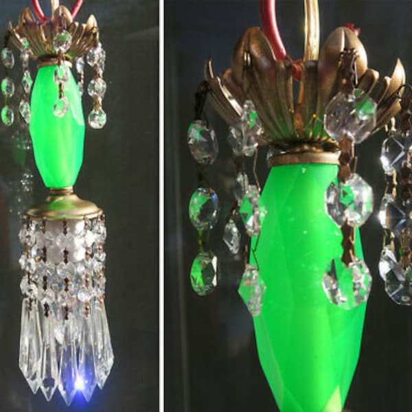 Green Swag Lamp Etsy