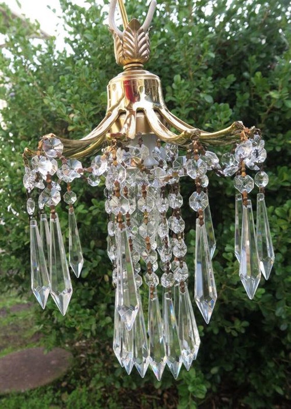 Palm Ceiling With Canopy Set Chain Lamp Brass Cha… - image 10