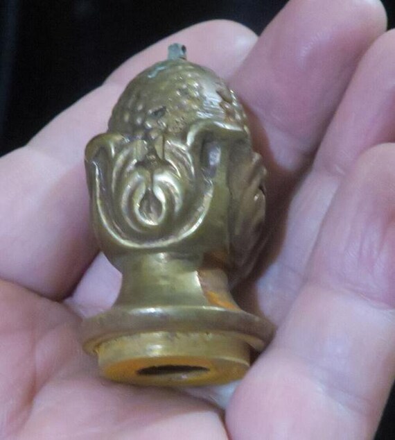 Lg French Gilt Cast Brass Bronze Lamp Chandelier … - image 1