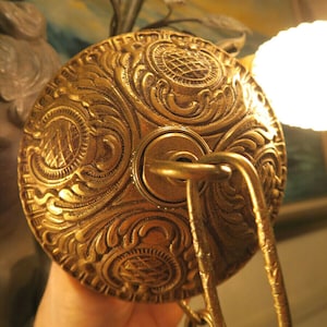 Acanthus Vintage Messing Bronze Deckenbaldachin Kettenlampe Kronleuchter Teil SPANIEN Barock