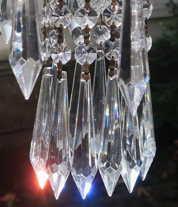 Palm Ceiling With Canopy Set Chain Lamp Brass Cha… - image 4