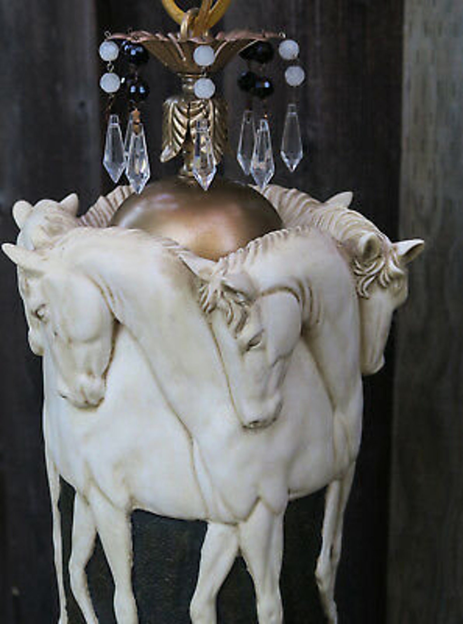 1 Stallion Horse Chandelier Hanging Ceiling Fixture With | Etsy