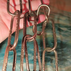 6 Ft Length Copper Tone Ornate Chain For Vintage Hanging Lamp Chandelier Part