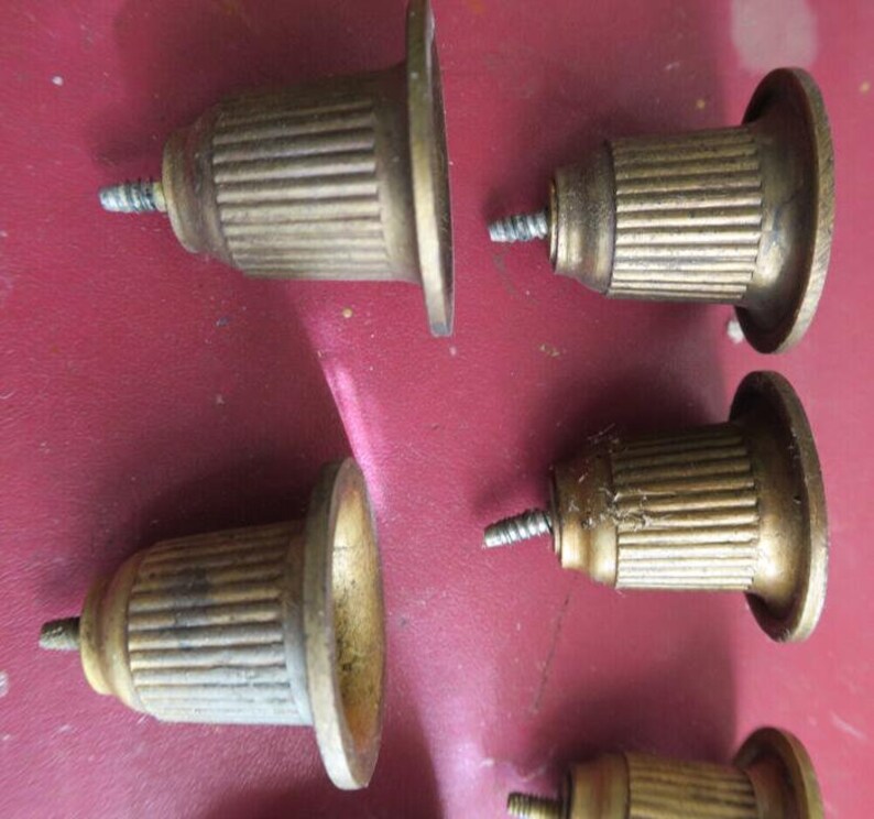 6 Ribbed Metal Candle Holder Lamp Spelter Candlestick Etsy