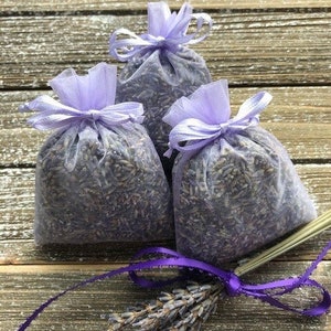 Lavender Sachet Bag 3-pack - Organic Lavender in Organza