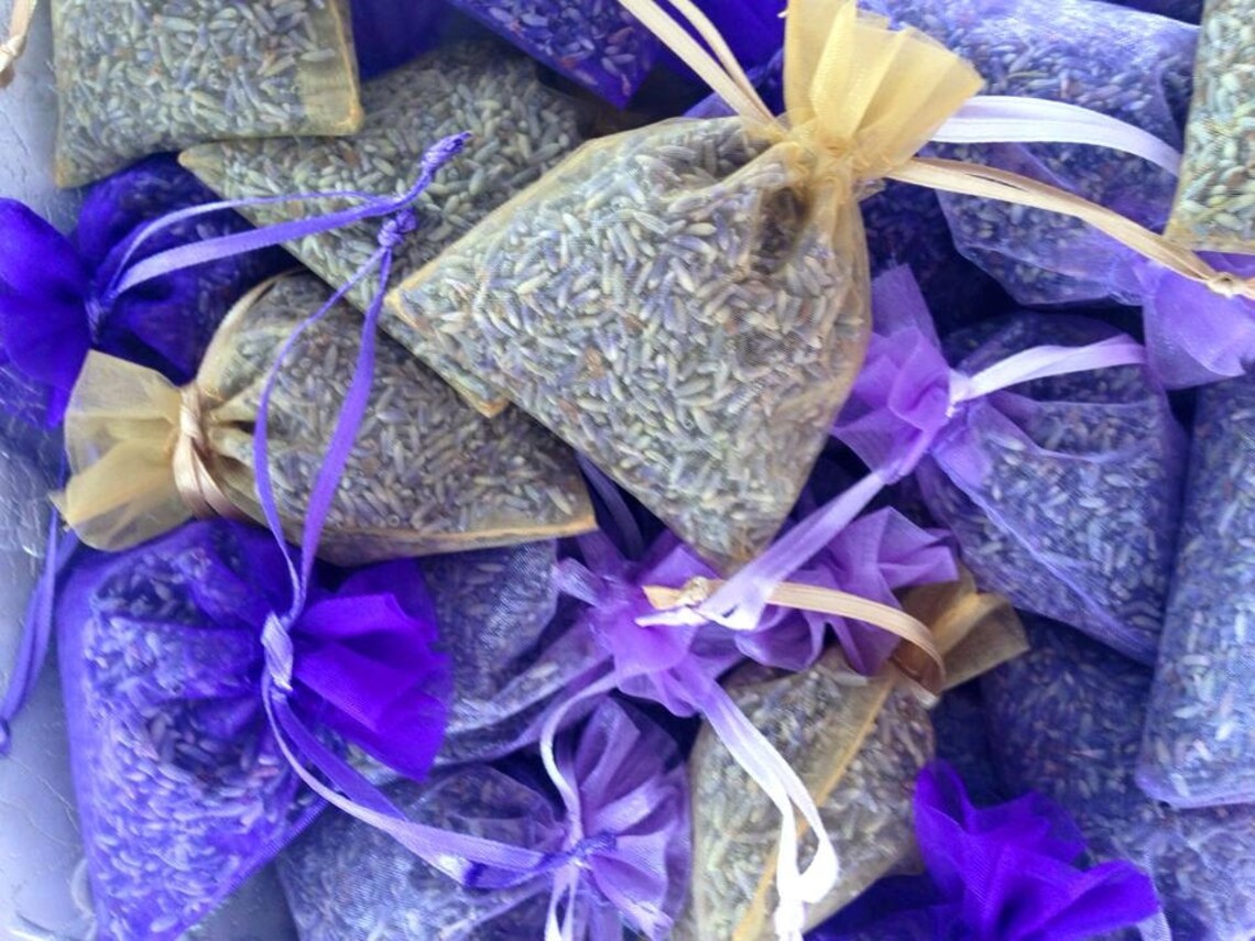 Lavender Sachet Bag 3pack Organic Lavender in Organza Etsy