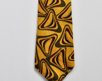 Boomerang Silk Necktie - 60s Style Chaps Ralph Lauren