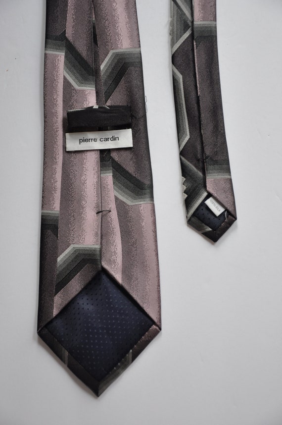 Pierre Cardin Pink Mauve Grey & White Abstract "S… - image 3