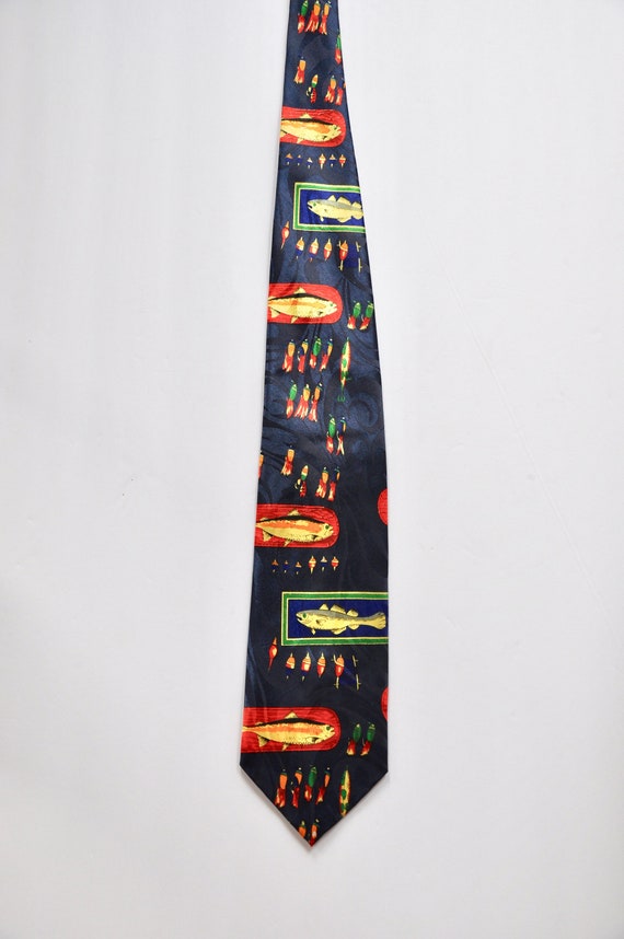 Beverly Hills Polo Club Prize Framed Fish Tie, Ti… - image 4