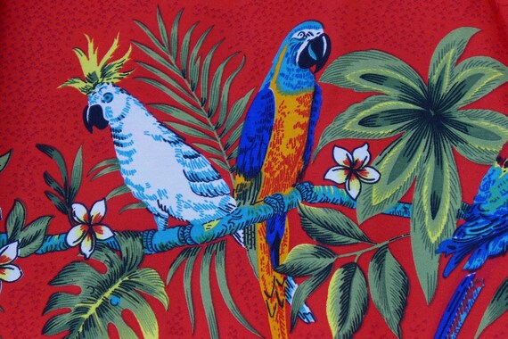 parrot button up shirt