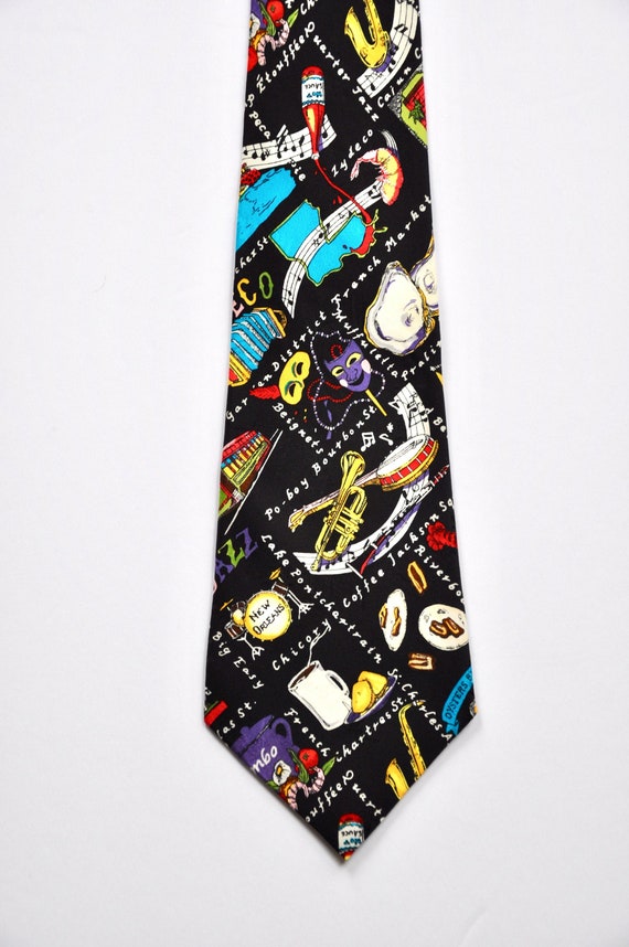 Nicole Miller Mardi Gras New Orleans Tie with Thes