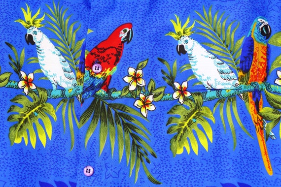 parrot button up shirt