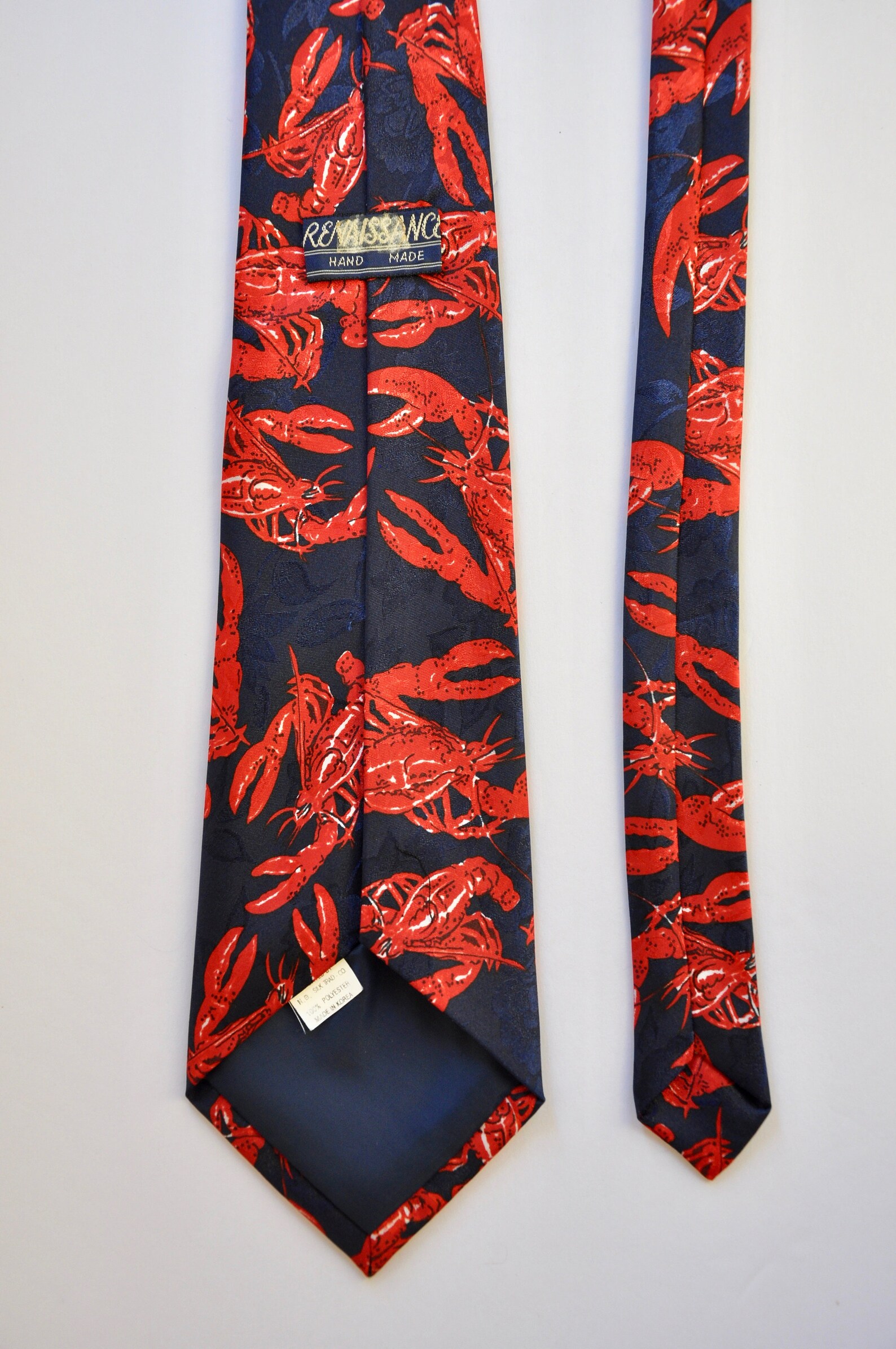 Lobster Dinner Novelty Tie Designer Menswear 1990s Etsy