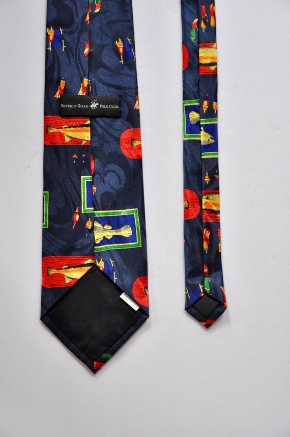 Beverly Hills Polo Club Prize Framed Fish Tie, Ti… - image 2