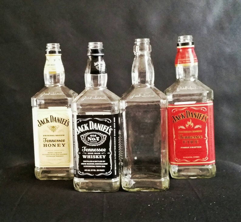 Empty Jack Daniels Bottle Liquor Bottles for Crafts and Decor Etsy