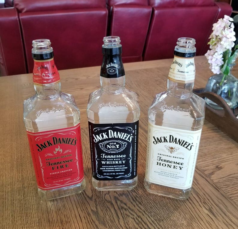 Empty Jack Daniels Bottle Liquor Bottles for Crafts and Decor Etsy