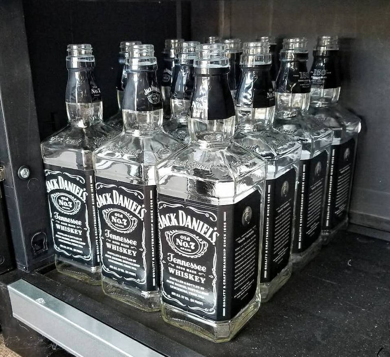 Empty Jack Daniels Bottle Liquor Bottles for Crafts and Decor Etsy