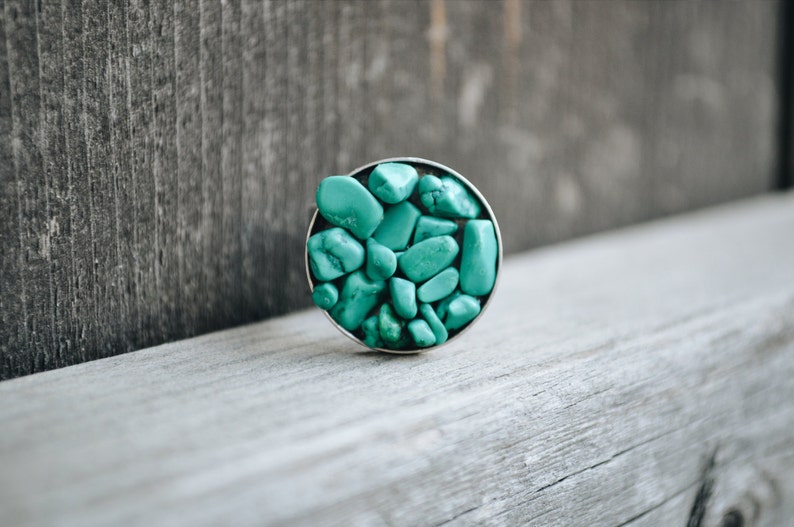 Dyed Magnesite Adjustable Ring