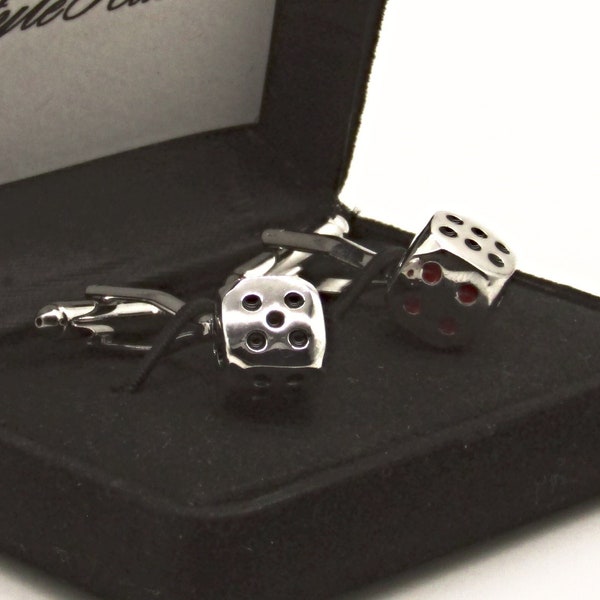 Dice Cufflinks, Wedding Cufflinks, Groom's Cufflinks, Dice game Cufflinks, Men's Cufflinks, Cufflinks,