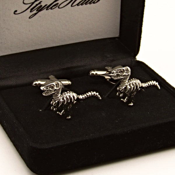 Dinosaur Skeleton Cufflinks: Men's Jewellery