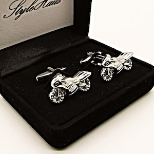 Motorcycle Cufflinks, Cufflinks for Men, Bike  Cufflinks, Men&#39;s Cufflinks, Gift for men, Motorbike Cufflinks, Racing bike Cufflinks